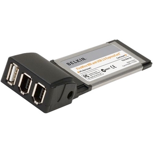 Belkin 3 Port USB 2.0 and FireWire ExpressCard F5U506