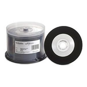 Verbatim Digital Vinyl CD-R 80MIN 700MB White Inkjet Printable, Hub Printable 50pk Spindle 94550