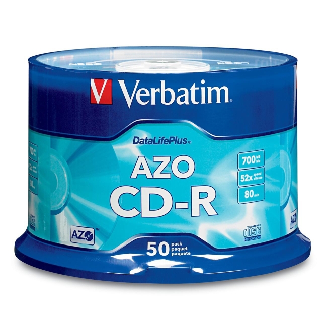 Verbatim CD-R 80MIN 700MB 52x DataLifePlus 50pk Spindle 94523