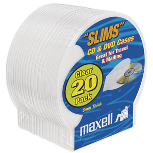Maxell Slim CD/DVD Jewel Case 190900 CD-356