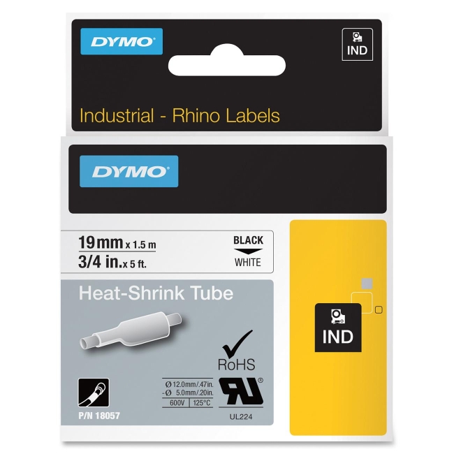 Dymo Heat Shrink Tube Wire & Cable Label 18057