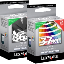Lexmark No. 36XL/No. 37XL Black and Color High Yield Return Program Ink Cartridges 18C2249