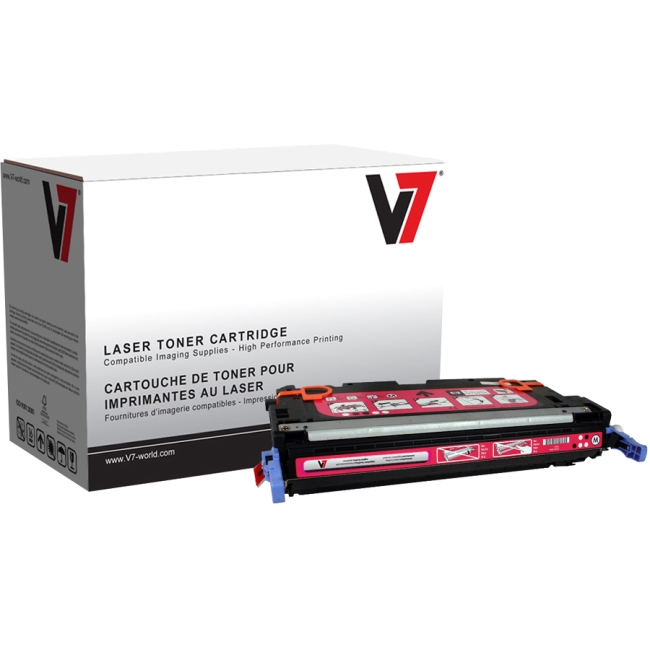 V7 Magenta Toner Cartridge, Magenta For HP Color LaserJet 3600, 3600N, 3600DN (H V73600M