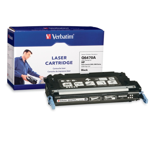 Verbatim HP Q6470A Compatible Black Toner (3600, 3800) 95476