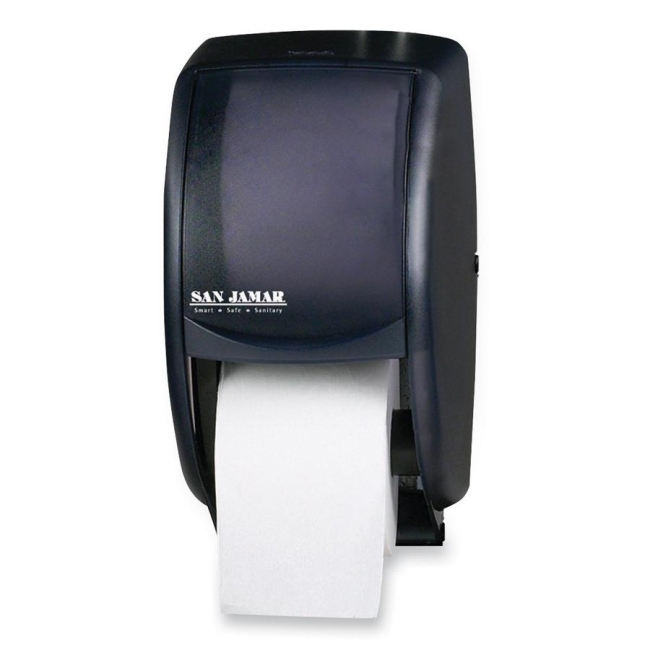 San Jamar Duett Standard Bath Tissue Dispenser R3500TBK SJMR3500TBK
