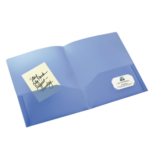 Avery Translucent Two-Pocket Folder 47811 AVE47811