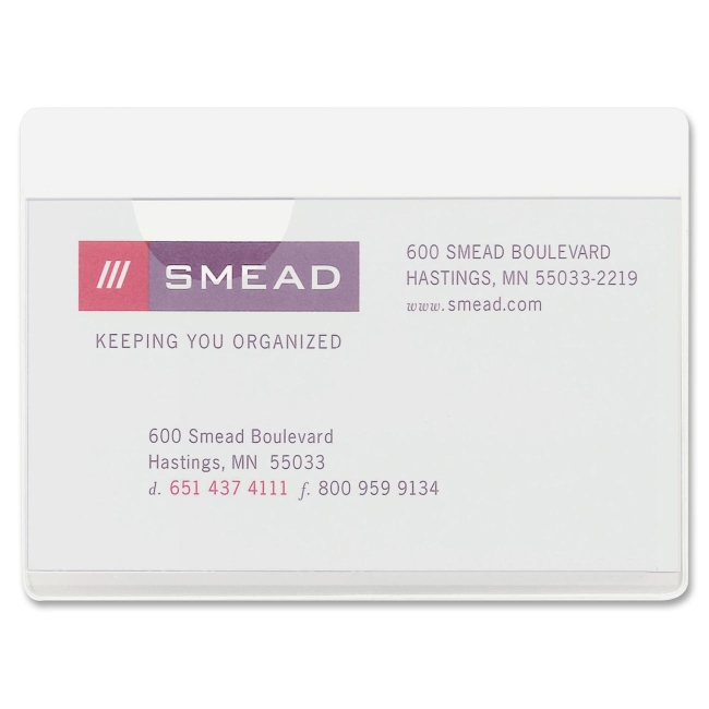 Smead Self-Adhesive Poly Pocket 68123 SMD68123