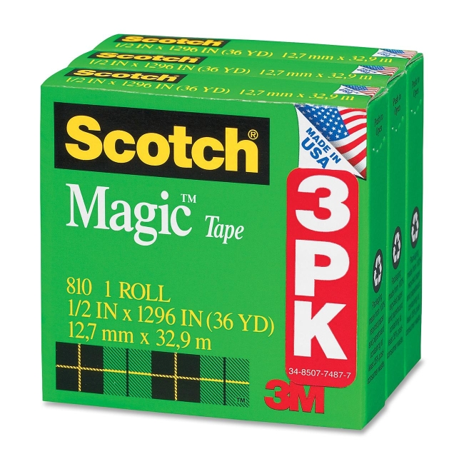 3M Magic Invisible Tape 810H3 MMM810H3