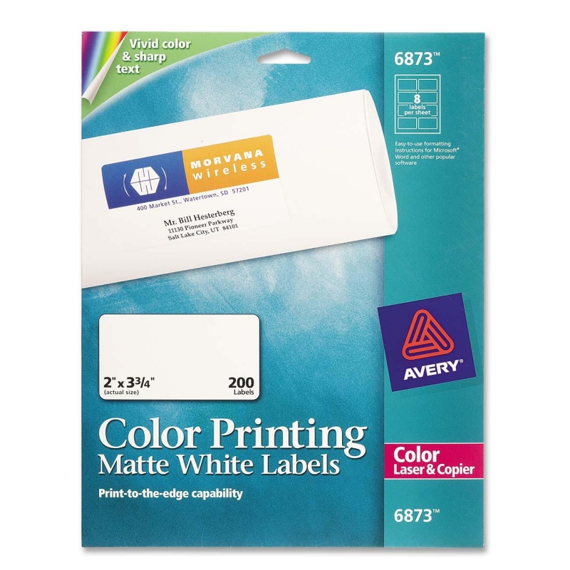 Avery Color Printing Label 6873 AVE6873