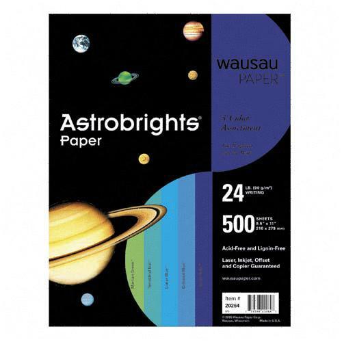 Silhouette Astrobrights Cool Assortment Cover Paper 20274 WAU20274