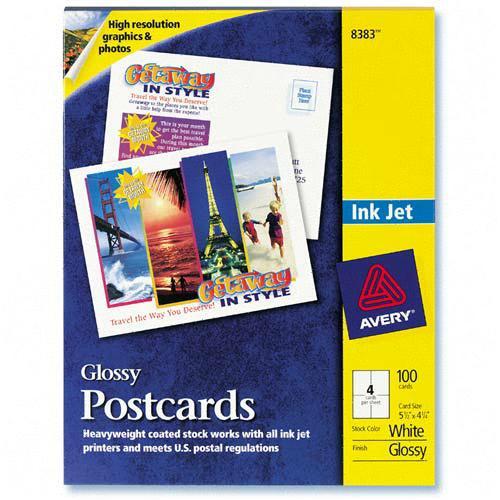 Avery Inkjet Post Card 8383 AVE8383