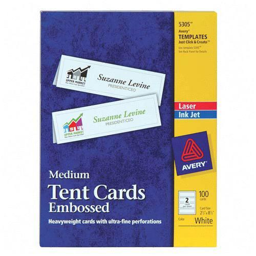 Avery Laser & Ink Jet Tent Cards 5305 AVE5305