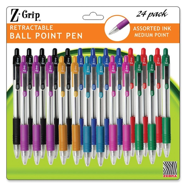 Zebra Pen Z-Grip Retractable Ballpoint Pen 12223 ZEB12223