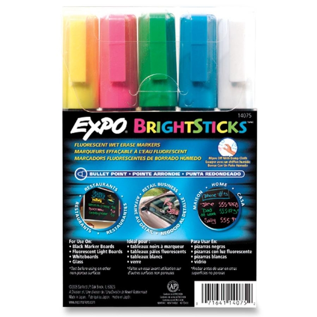 Paper Mate Bright Stick Marker Set 14075 SAN14075