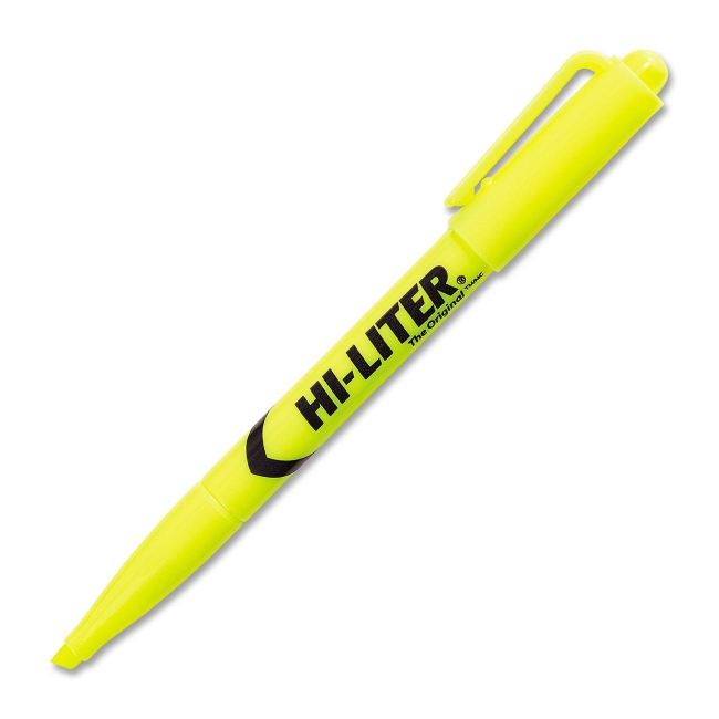 Avery Hi-Liter Fluorescent Pen Style Highlighter 23591 AVE23591