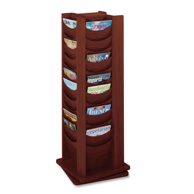 Safco Rotating Wood Display 4335MH SAF4335MH