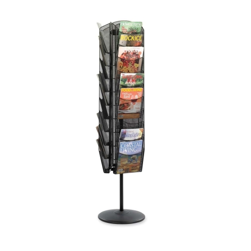 Safco Onyx Rotating Mesh Magazine Stand 5577BL SAF5577BL