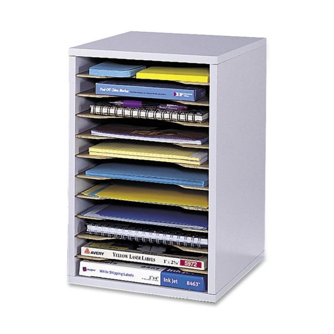 Safco Vertical Desk Top Sorter 9419GR SAF9419GR