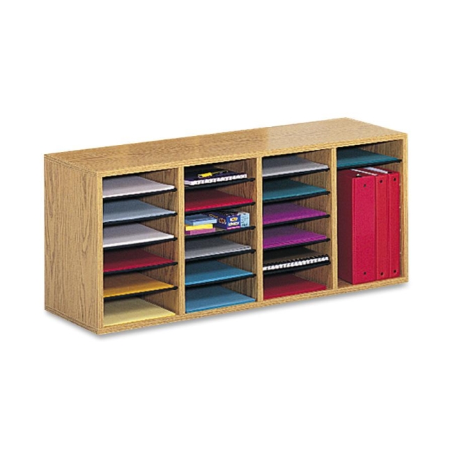 Safco 24 Compartment Adjustable Shelves Literature Organizer 9423MO SAF9423MO