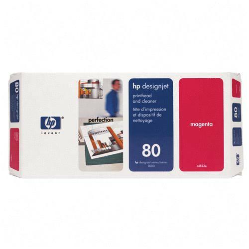 HP Magenta Printhead/Cleaner C4822A HEWC4822A No. 80