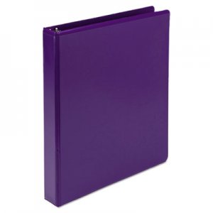 Samsill Fashion View Binder, Round Ring, 11 x 8-1/2, 1" Capacity, Purple, 2/Pack SAMU86308 U86308