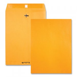Quality Park Clasp Envelope, Recycled, 10 x 13, 28lb, Light Brown, 100/Box QUA38197