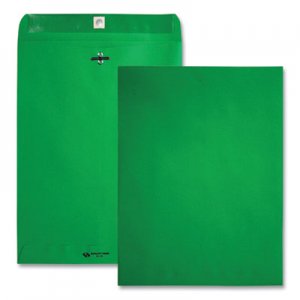 Quality Park Fashion Color Clasp Envelope, 9 x 12, 28lb, Green, 10/Pack QUA38735