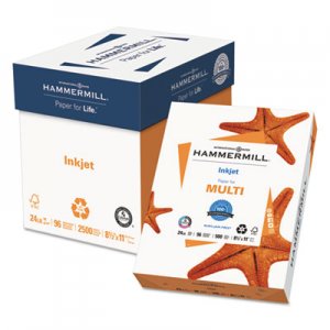 Hammermill Inkjet Paper, 96 Brightness, 24lb, 8 1/2 x 11, White, 500 Sheets/Ream HAM105050 105050