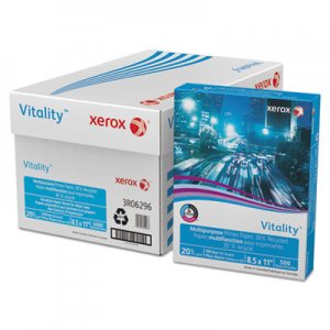 Xerox Vitality 30% Recycled Multipurpose Printer Paper, 8 1/2 x 11, White, 500 Sheets XER3R06296 3R06296