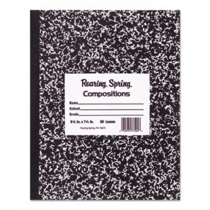 Roaring Spring Marble Cover Composition Book, Wide Rule, 9 3/4 x 7 1/2, 50 Pages ROA77910 77910
