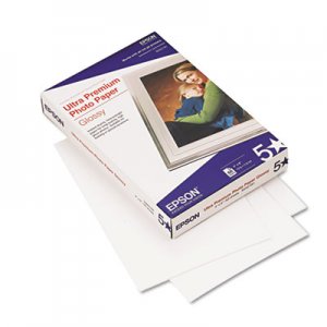 Epson Ultra-Premium Glossy Photo Paper, 79 lbs., 4 x 6, 60 Sheets/Pack EPSS042181 S042181