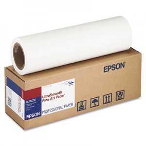 Epson UltraSmooth Fine Art Paper, 250 g, 17" x 50 ft, 250g/m2, White EPSS041856 S041856