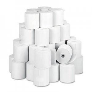 PM Company Paper Rolls, One Ply Teller Window/Financial, 3" x 150 ft, White, 50/Carton PMC05479 5479