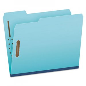 Pendaflex Pressboard Folders, 2 Fasteners, 1" Expansion, 1/3 Tab, Letter, Blue, 25/Box PFXFP213 FP213