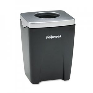 Fellowes Office Suites Paper Clip Cup, Plastic, 2 7/16 x 2 3/16 x 3 1/4, Black/Silver