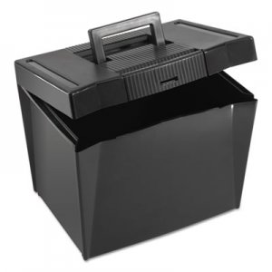 Pendaflex Portable File Storage Box, Letter, Plastic, 13 1/2 x 10 1/4 x 10 7/8, Black PFX20861