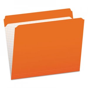 Pendaflex Reinforced Top Tab File Folders, Straight Cut, Letter, Orange, 100/Box PFXR152ORA R152 ORA