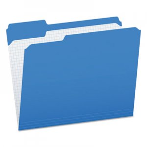 Pendaflex Reinforced Top Tab File Folders, 1/3 Cut, Letter, Blue, 100/Box PFXR15213BLU R152 1/3 BLU