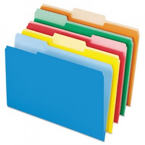 Pendaflex Interior File Folders, 1/3 Cut Top Tab, Legal, Bright Assorted, 100/Box PFX435013ASST 4350 1/3 ASST