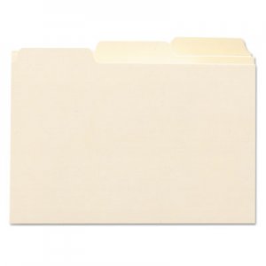 Smead Self-Tab Card Guides, Blank, 1/3 Tab, Manila, 6 x 4, 100/Box SMD56030 56030
