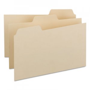 Smead Self-Tab Card Guides, Blank, 1/3 Tab, Manila, 8 x 5, 100/Box SMD57030 57030