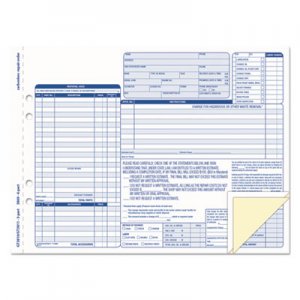 TOPS Auto Repair Four-Part Order Form, 8 1/2 x 11, Four-Part Carbonless, 50 Forms TOP3869 3869