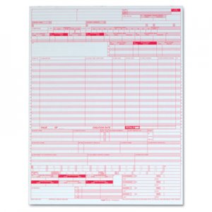 TOPS UB04 Hospital Insurance Claim Form, 8 1/2 x 11, Laser Printer, 2500 Forms TOP59870R 59870R