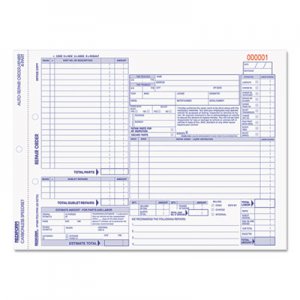 Rediform Four-Part Auto Repair Form, 11 x 8 1/2, Four-Part Carbonless, 50 Forms RED4P489 4P489