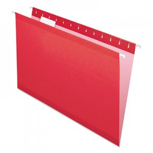 Pendaflex Reinforced Hanging Folders, 1/5 Tab, Legal, Red, 25/Box PFX415315RED 04153 1/5 RED