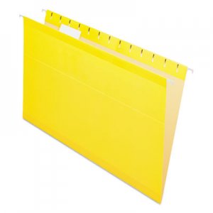 Pendaflex Reinforced Hanging Folders, 1/5 Tab, Legal, Yellow, 25/Box PFX415315YEL 04153 1/5 YEL