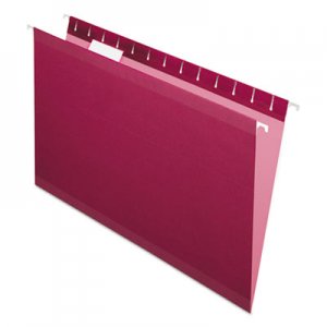 Pendaflex Reinforced Hanging Folders, 1/5 Tab, Legal, Burgundy, 25/Box PFX415315BUR 04153 1/5 BUR