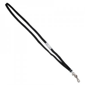 Advantus Deluxe Safety Lanyards, J-Hook Style, 36" Long, Black, 24/Box AVT75404 75404