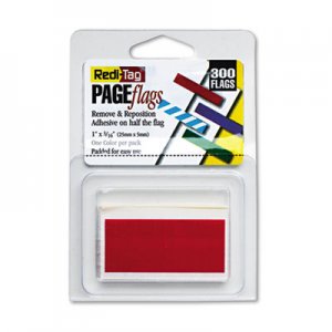 Redi-Tag Removable/Reusable Page Flags, Red, 300/Pack RTG20022 20022