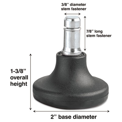 Master Caster Low Profile Bell Glides, K Stem, 110 lbs./Glide, 5/Set MAS70179 70179